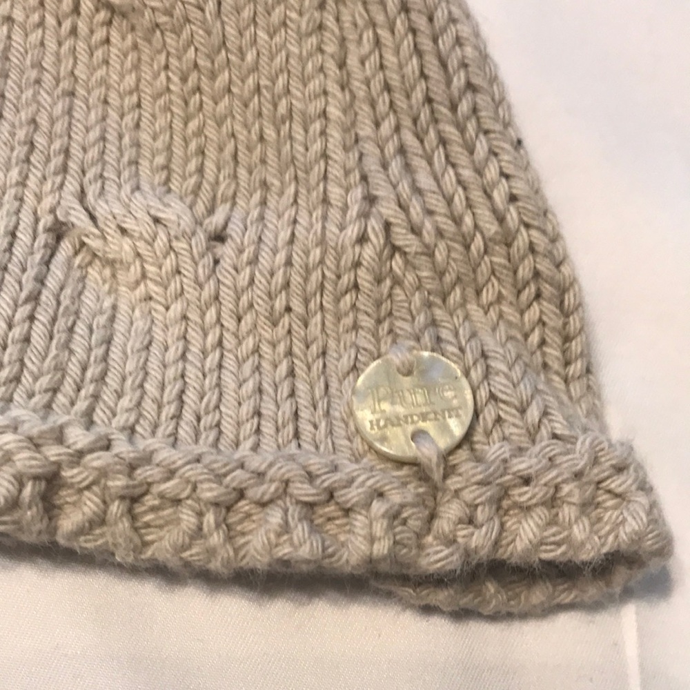 100% cotton knit cozy warm button up sweater with lined hood and pockets - Picture 3 of 8